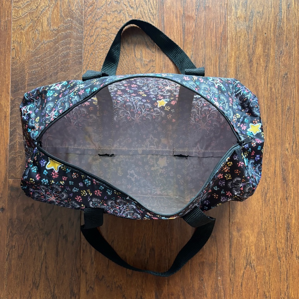 Tsumori Chisato Black Duffle Bag Floral Star Pattern | J-Fashion/Decora - Picture 6 of 8